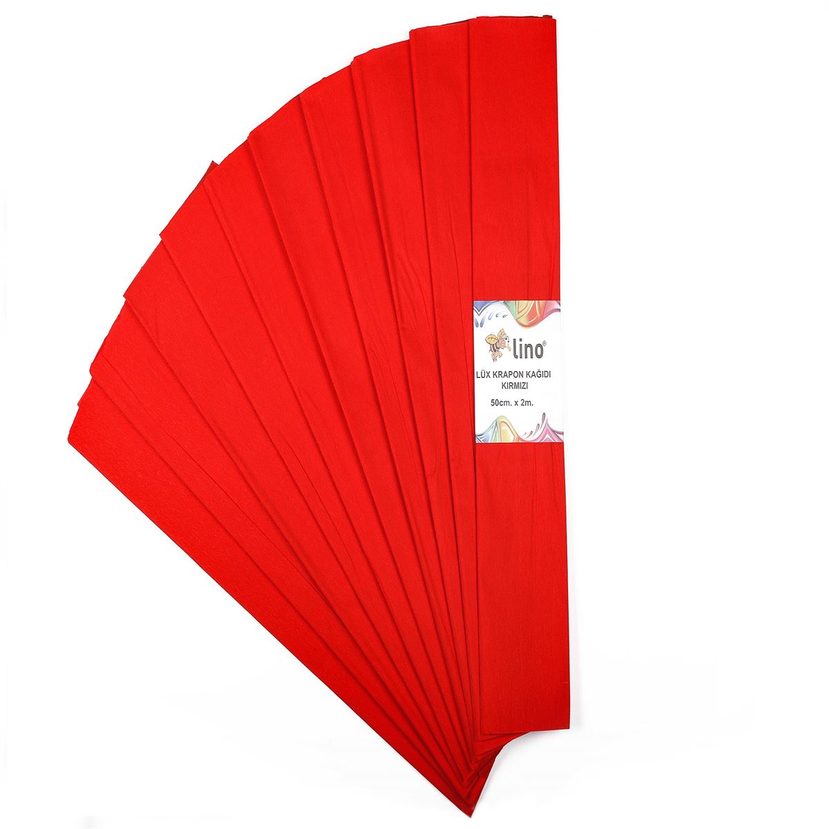 LİNO GRAPON KAĞIDI KIRMIZI LÜX 50x200 10 LU PA-014-K 1