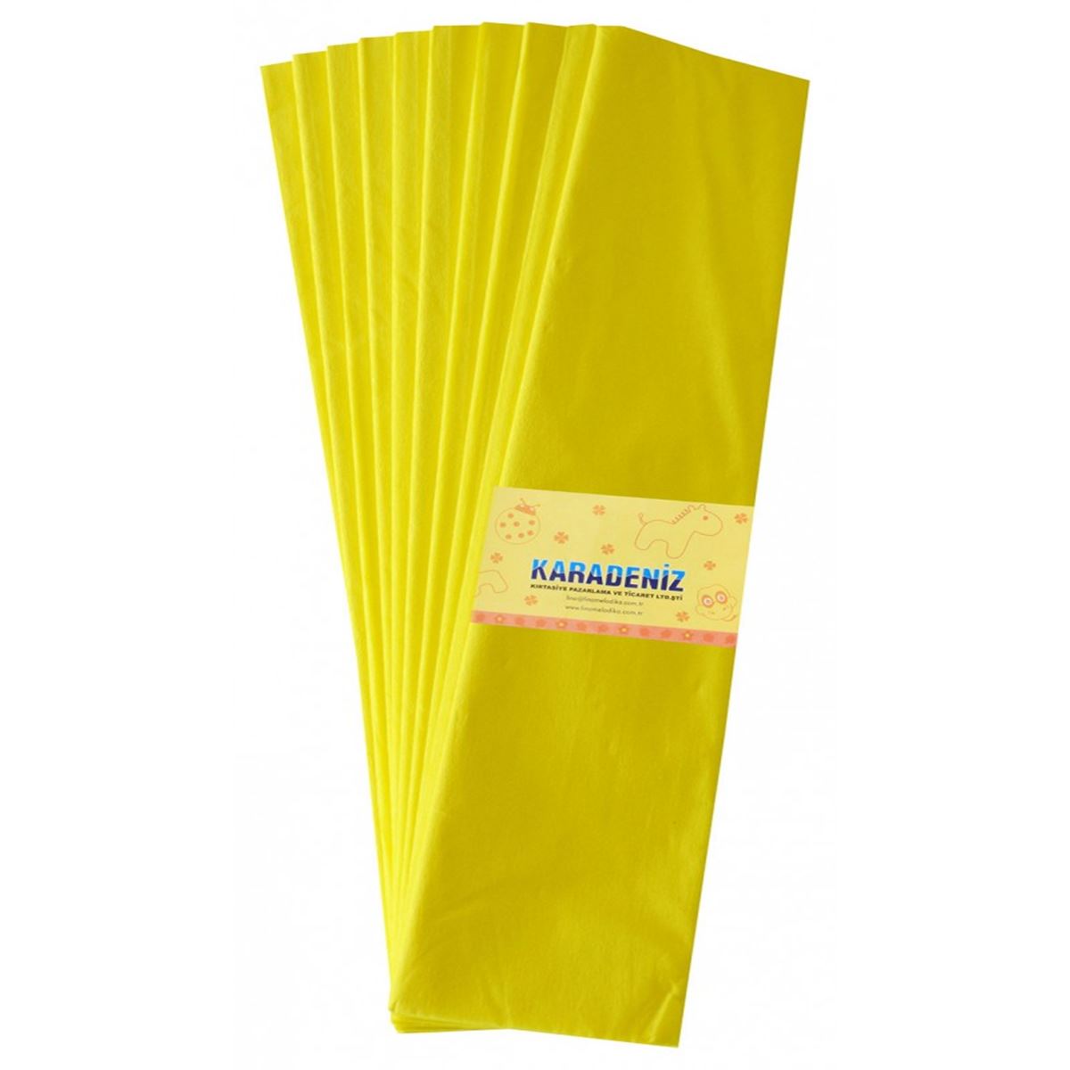 LİNO GRAPON KAĞIDI SARI LÜX 50X200 10 LU PA-014-SR 1