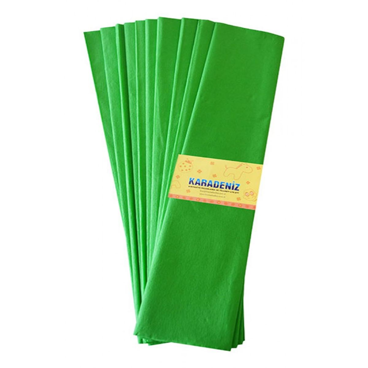 LİNO GRAPON KAĞIDI YEŞİL LÜX 50x200 10 LU PA-014-Y 1