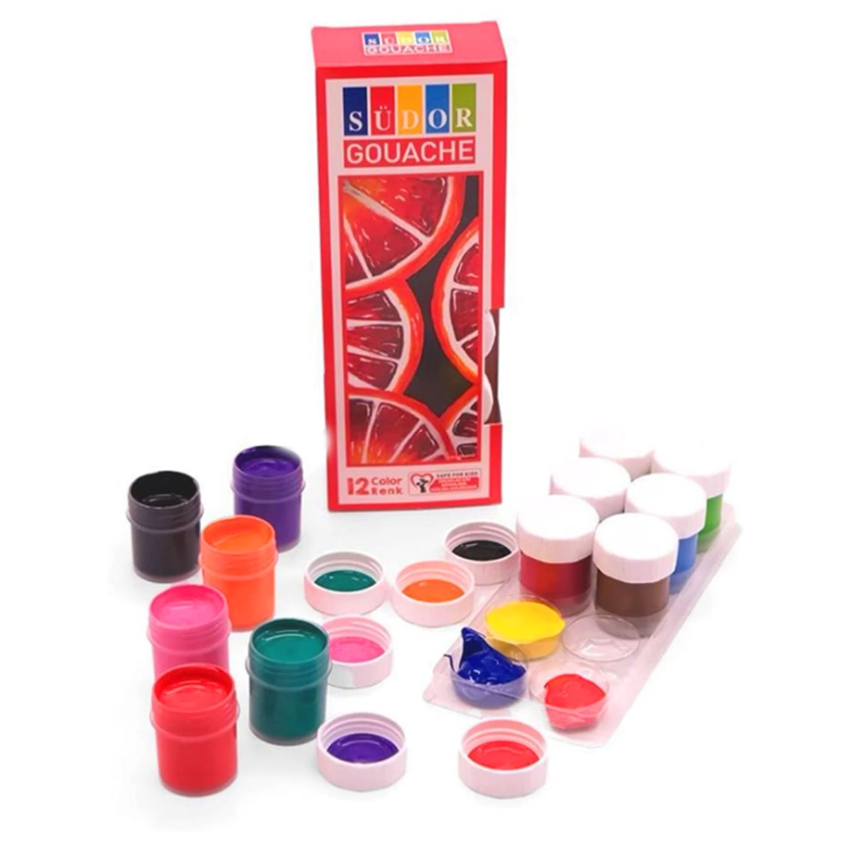 SÜDOR GUAJ BOYA ŞİŞE 20 ML 12 Lİ SD525 1