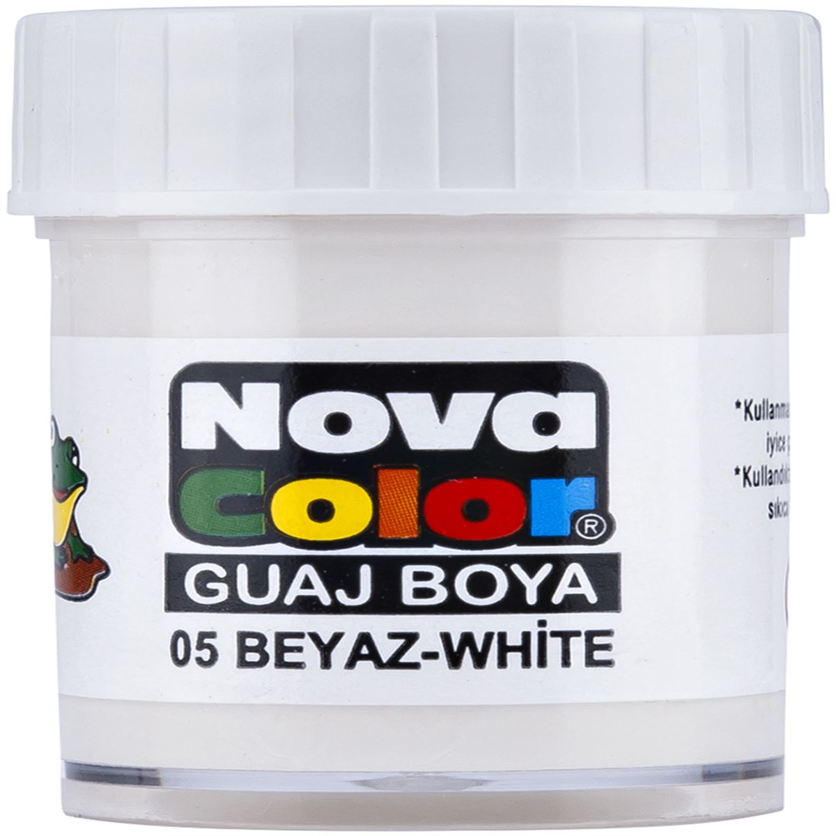 NOVA COLOR GUAJ BOYA ŞİŞE 25 ML BEYAZ 12 Lİ NC-107 1