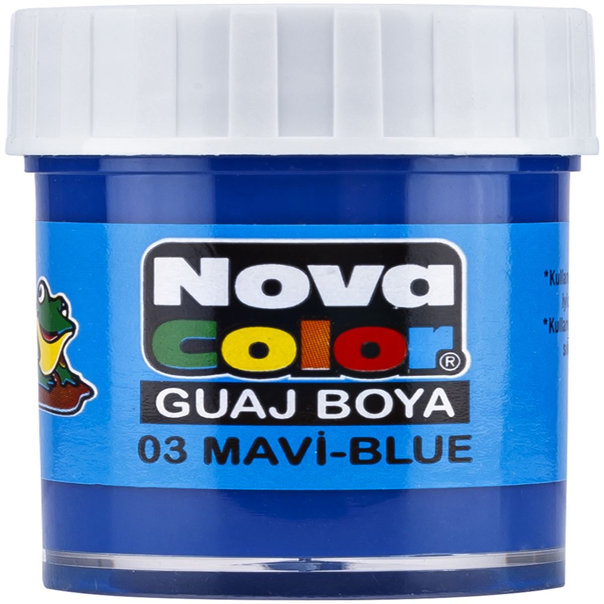 NOVA COLOR GUAJ BOYA ŞİŞE 25 ML MAVİ 12 Lİ NC-105 1