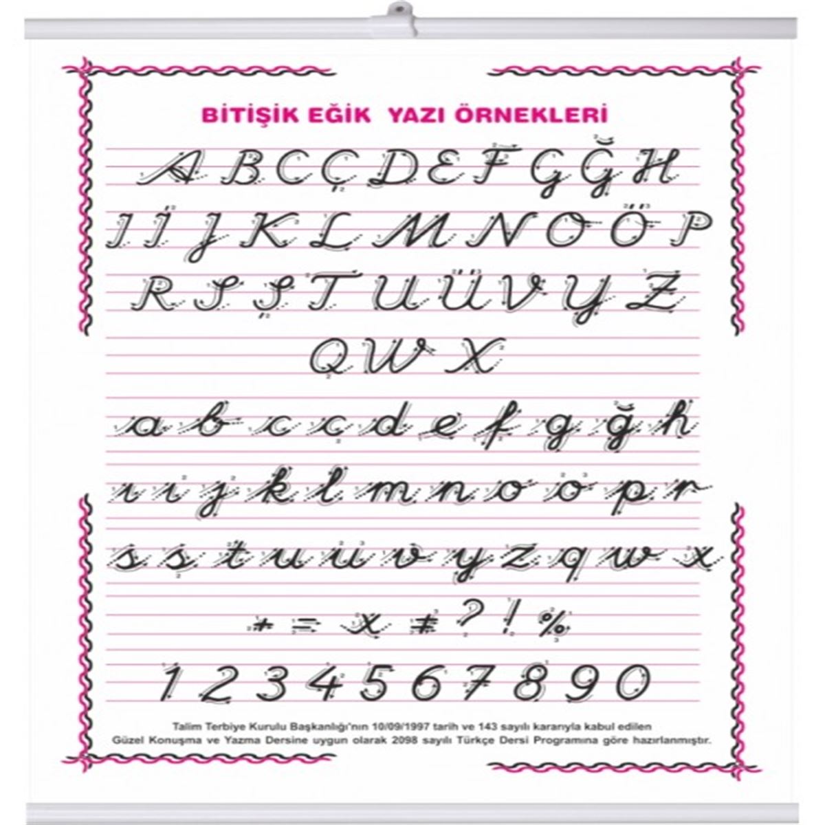 GÜLPAS GÜZEL YAZI/EĞİKEL YAZISI TABLOSU 50x70 RULO 327 1