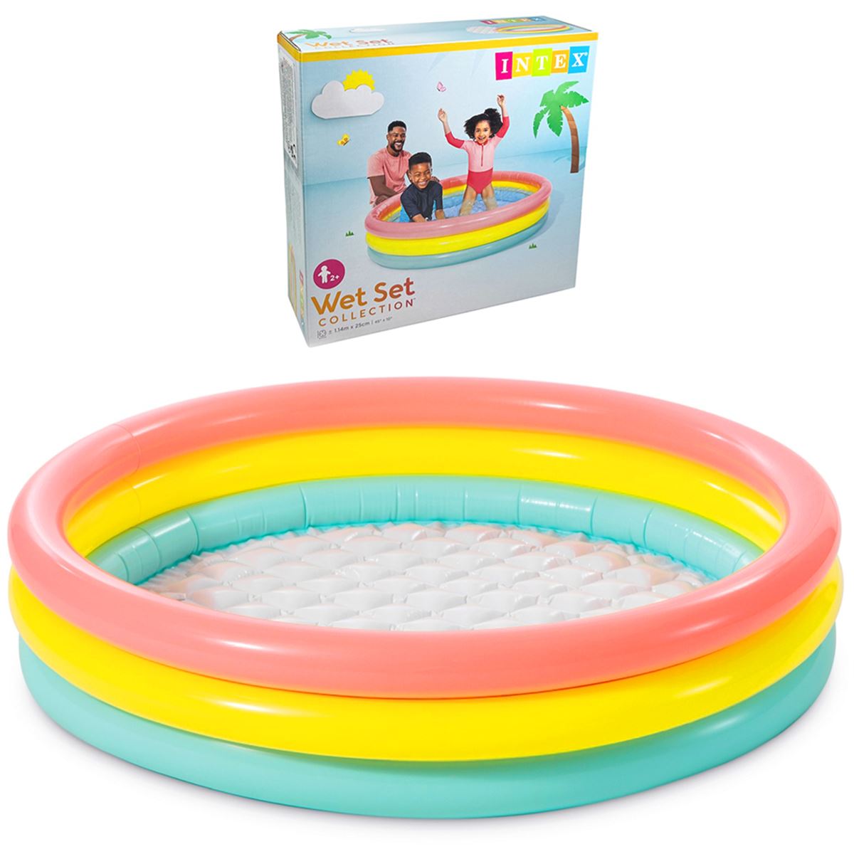 İNTEX 57412NP SUNSET HAVUZ 3 BOĞUMLU 114x25 CM 2+ 1