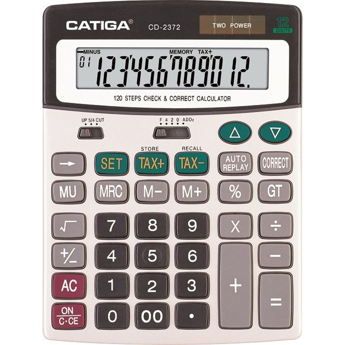 TİGA HESAP MAKİNESİ MASAÜSTÜ 12 HANE CD-2372 1