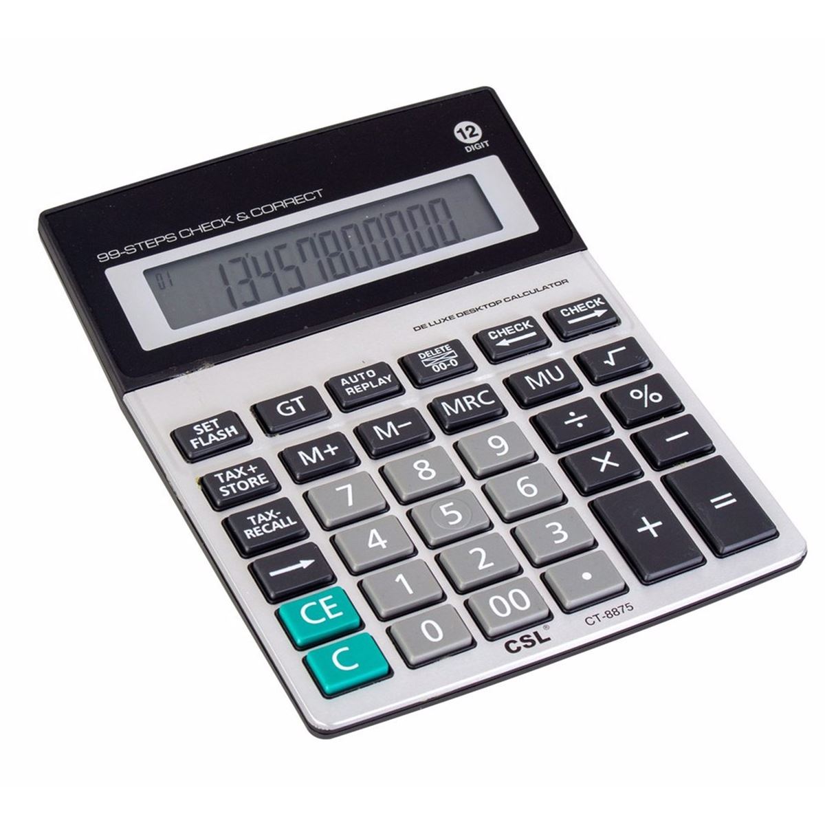 CSL HESAP MAKİNESİ CT-8875 12 HANE MASAÜSTÜ 1