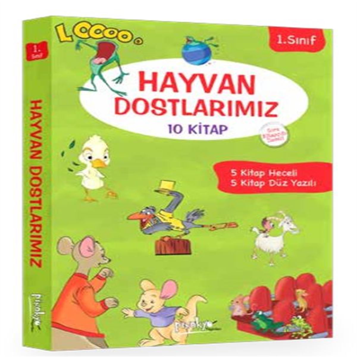 PİNOKYO HAYVAN DOSTLARIMIZ DÜZ-HECELİ 1. SINIF 10 KİTAP 1