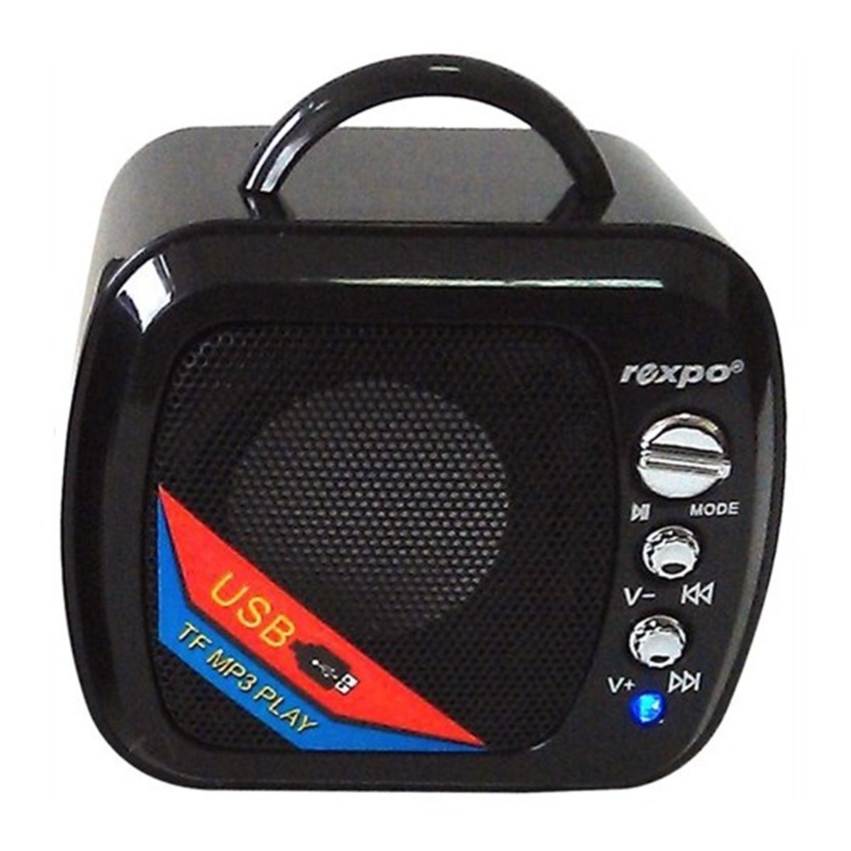 REXPO HOPARLÖR MİNİ SES BOMBASI SD KART & USB GİRİŞLİ RMS-55 1