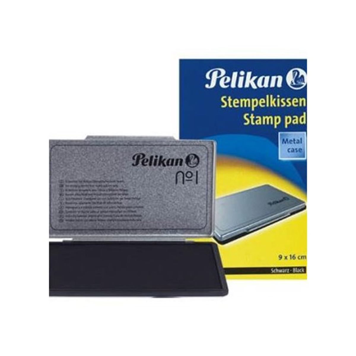 PELİKAN ISTAMPA METAL NO:1 9x16 CM SİYAH 331108 1