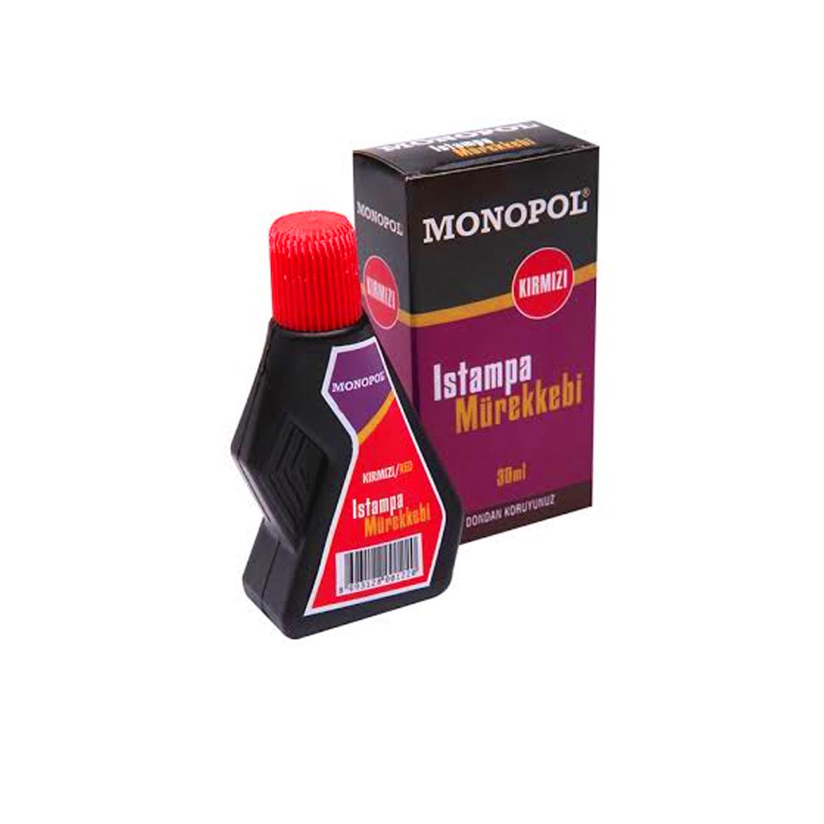 MONOPOL ISTAMPA MÜREKKEBİ 30 ML KIRMIZI 12 Lİ 1122 1