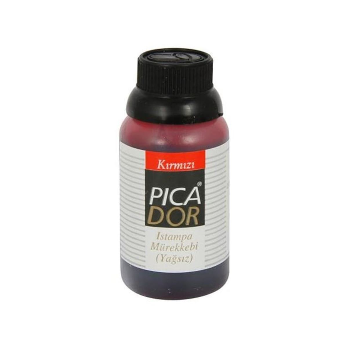PİCADOR ISTAMPA MÜREKKEBİ KIRMIZI 30 ML 12 Lİ KE 003 1