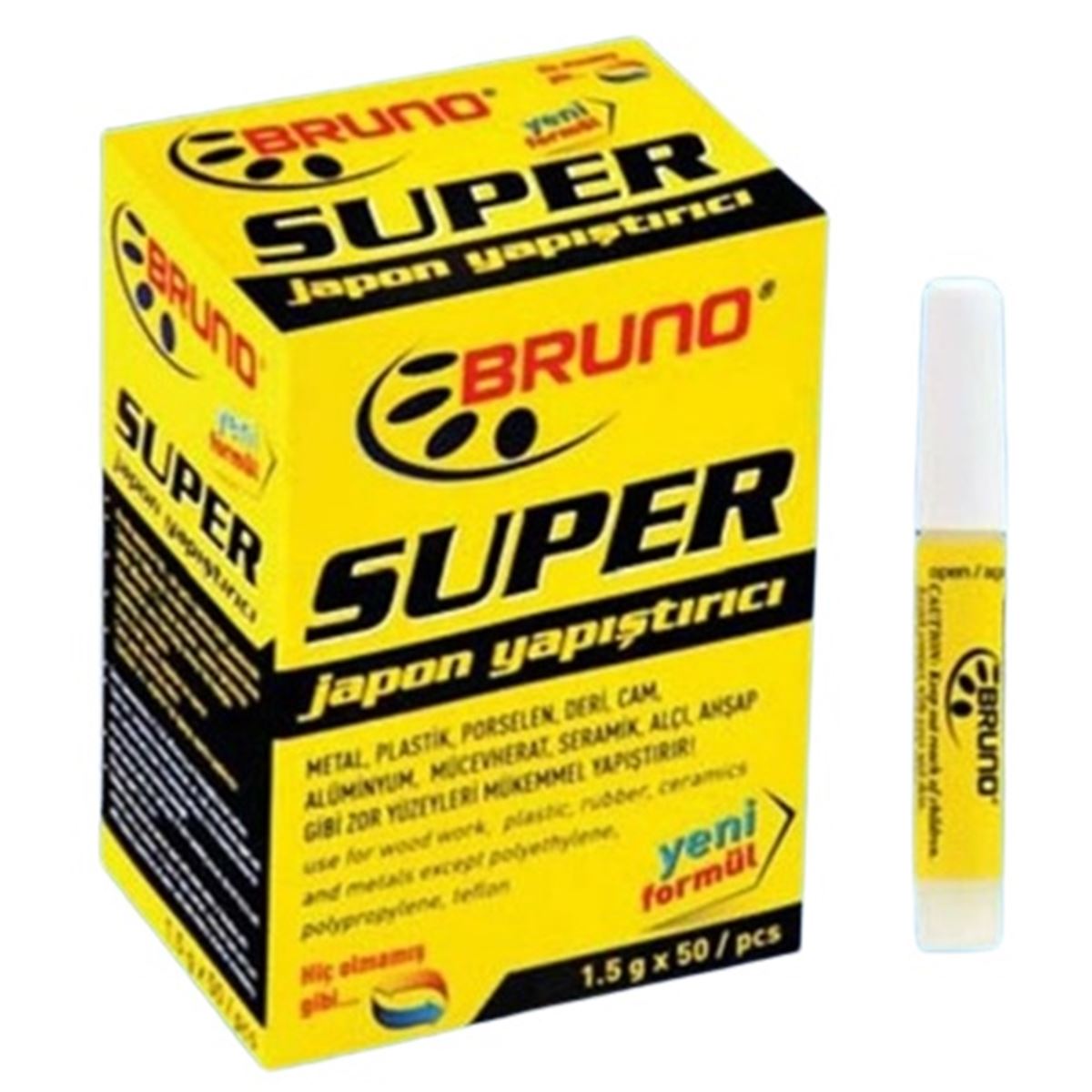 BRUNO JAPON YAPIŞTIRICI 1.5 GR 50 Lİ 1