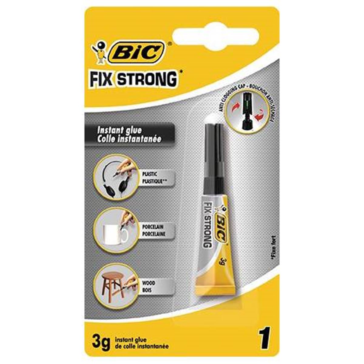 BİC JAPON YAPIŞTIRICI FİX STRONG 3 GR BLİSTER 9290893 1