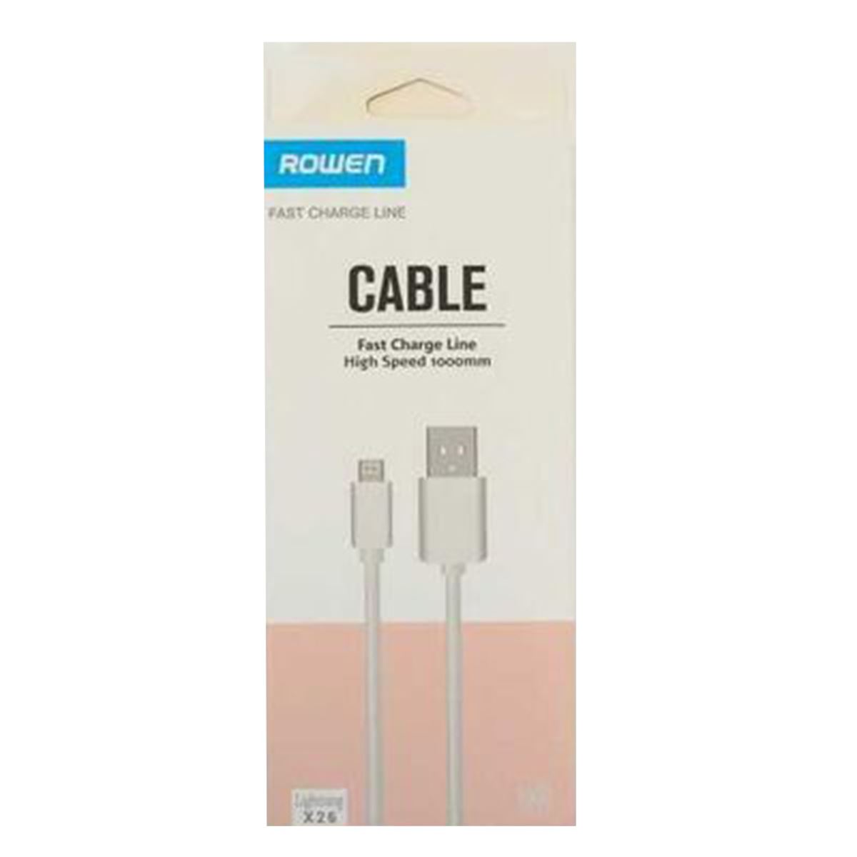 ROWEN ŞARJ KABLOSU X26 LIGHTNING USB 1