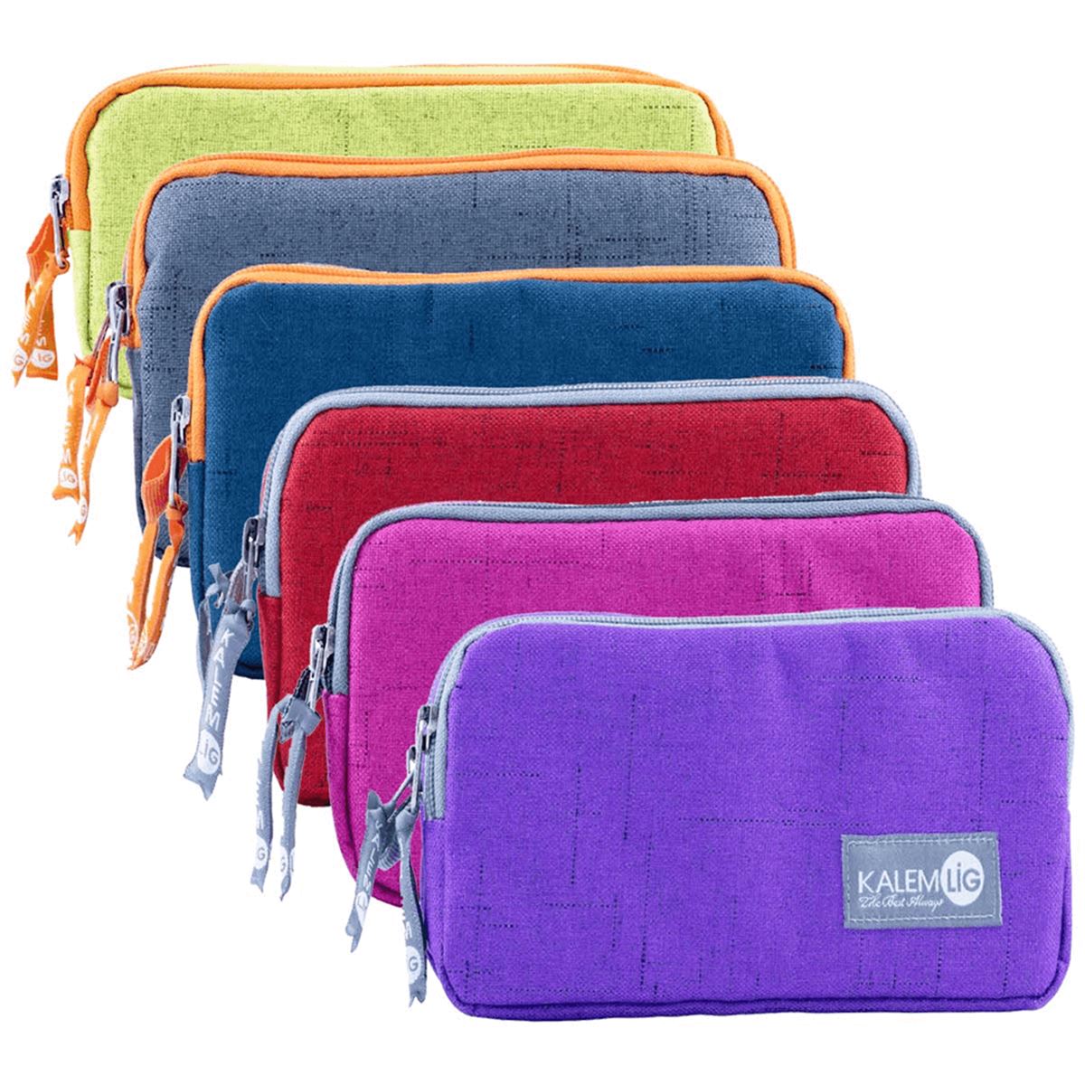 KALEMLİG KALEM ÇANTASI SÜPER 2 Lİ 12 Lİ KLG-SP01 1