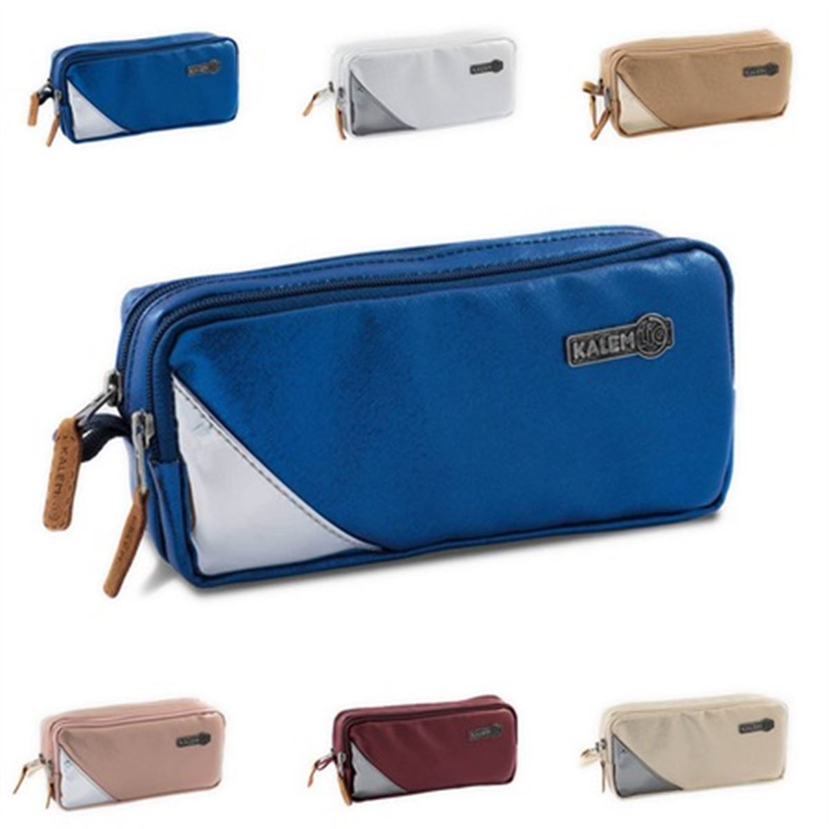 KALEMLİG KALEM ÇANTASI METALLİC KLG-ML02 ÇİFT BÖLMELİ 1