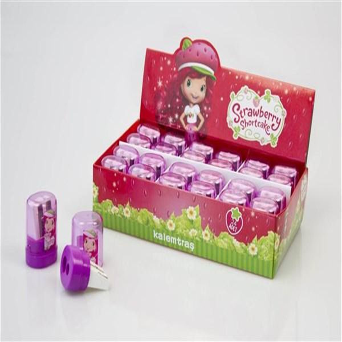 DOLPHİN STRAWBERRY KALEMTRAŞ PLASTİK SG-025317 -29654 1