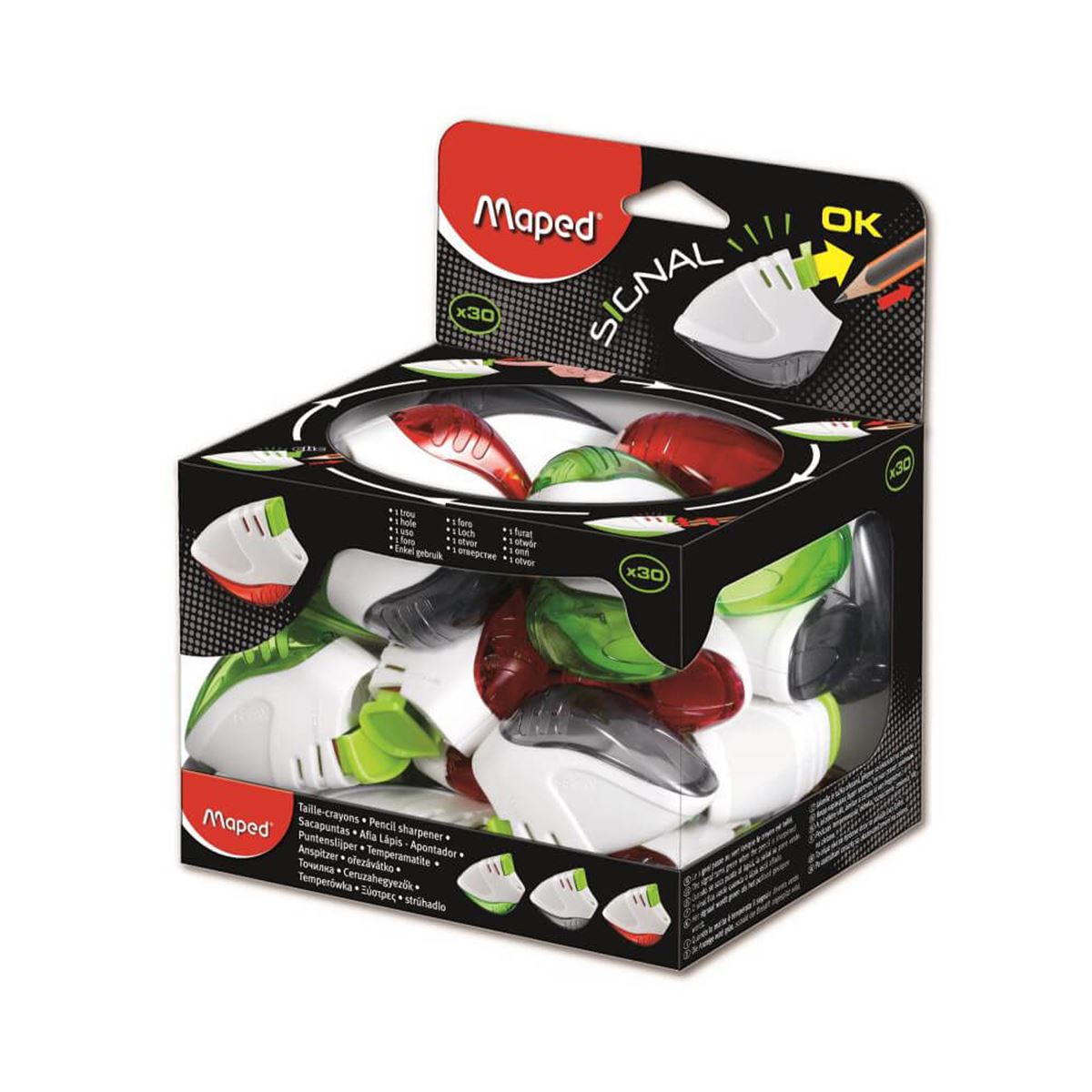 MAPED KALEMTIRAŞ PLASTİK SİGNAL TEKLİ 30 LU 40511 1