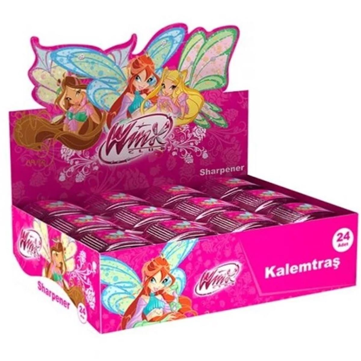 SMS WİNX KALEMTIRAŞ PLASTİK CLUP 24 LÜ 65446 1