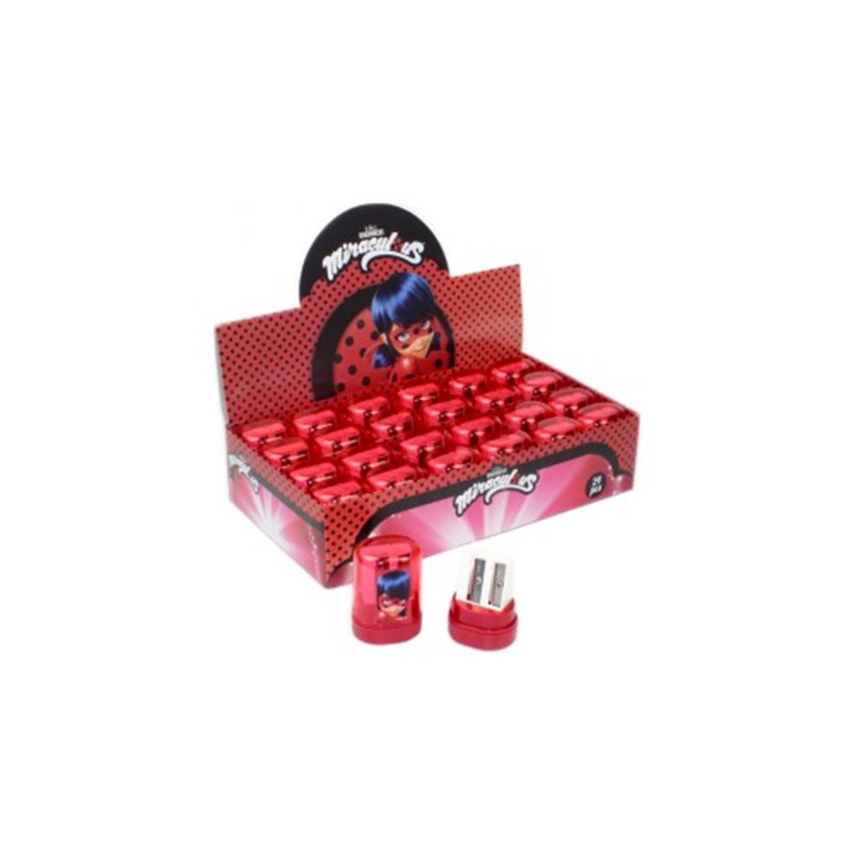 DOLPHİN LADYBUG KALEMTRAŞ PLASTİK ÇİFTLİ 24 LÜ LB-025317 1