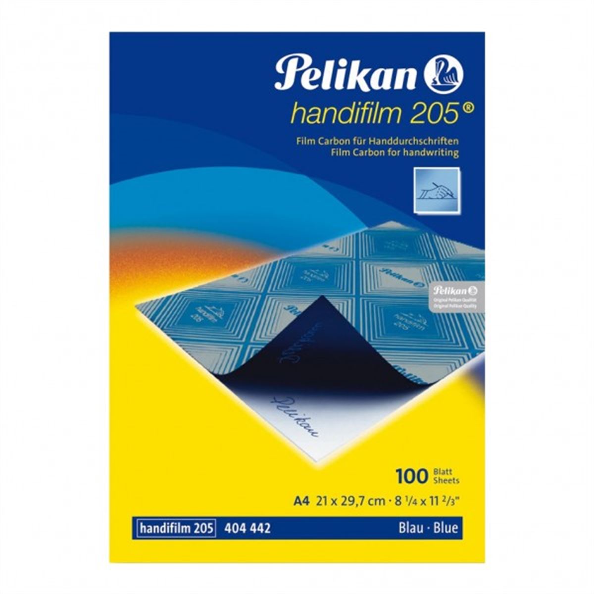 PELİKAN KARBON 205 HANDİFİLM MAVİ 100 LÜ 1