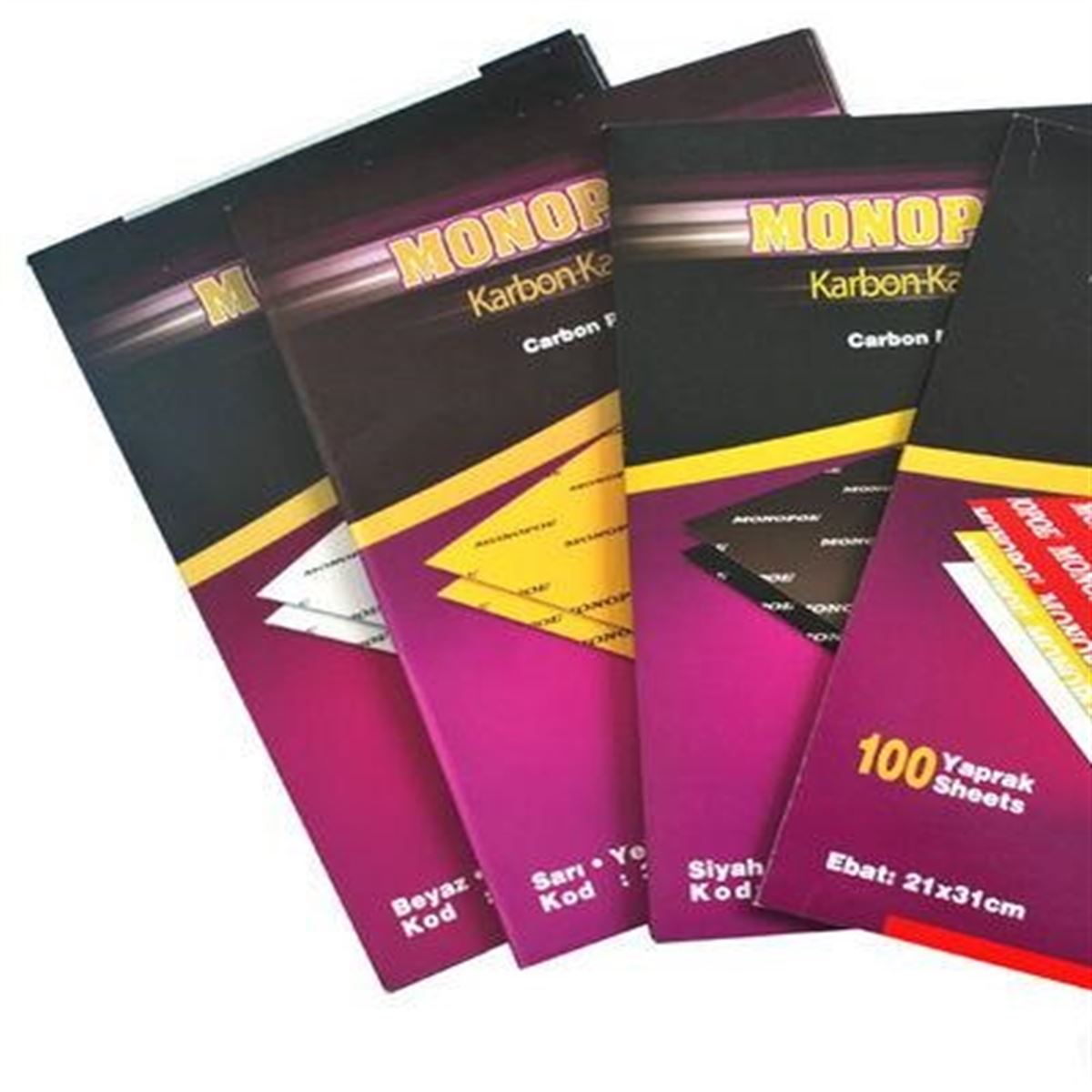 MONOPOL KARBON A4 KIRMIZI 100 LÜ 3106 1