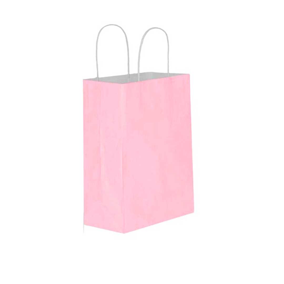 UZAY HEDİYE ÇANTASI KARTON KRAFT AÇIK PEMBE 25x31 25 Lİ 1