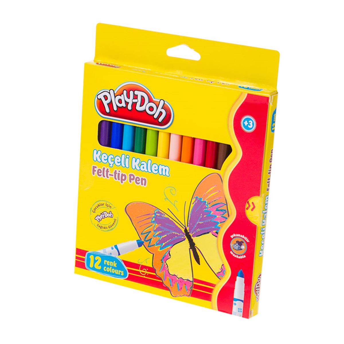 PLAYDOH KEÇELİ KALEM 12 RENK 5 MM KE007 1