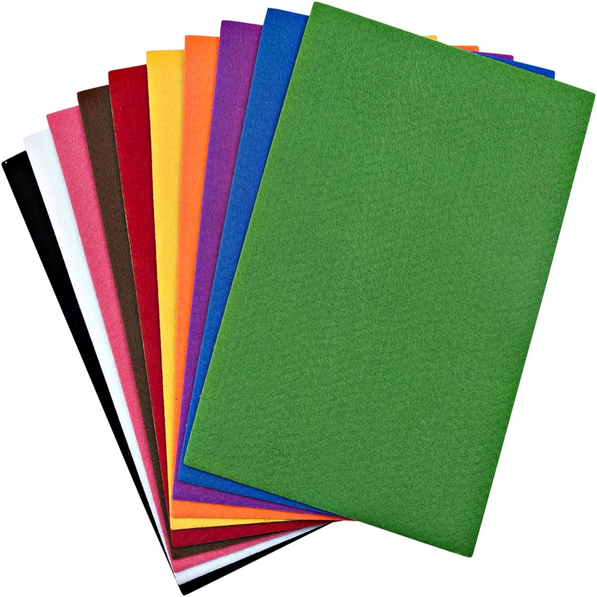 NOVA COLOR KEÇE 50X70 YAPIŞKANLI KARIŞIK 10 LU NC-367 1