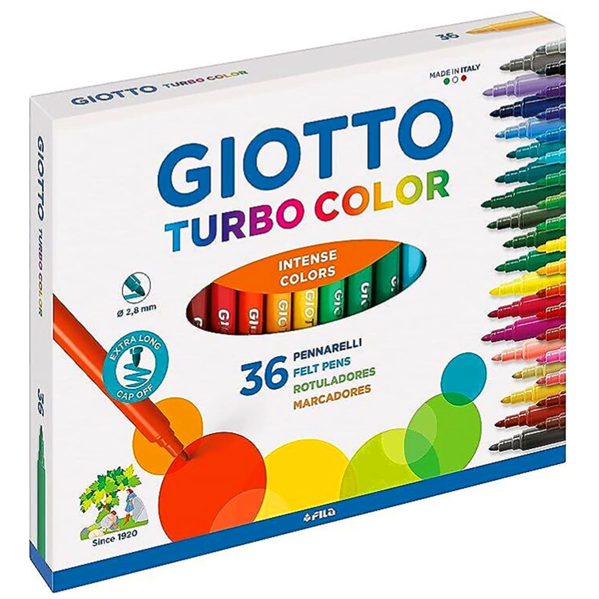 GİOTTO KEÇELİ KALEM TURBO COLOR 36 RENK 418000 1
