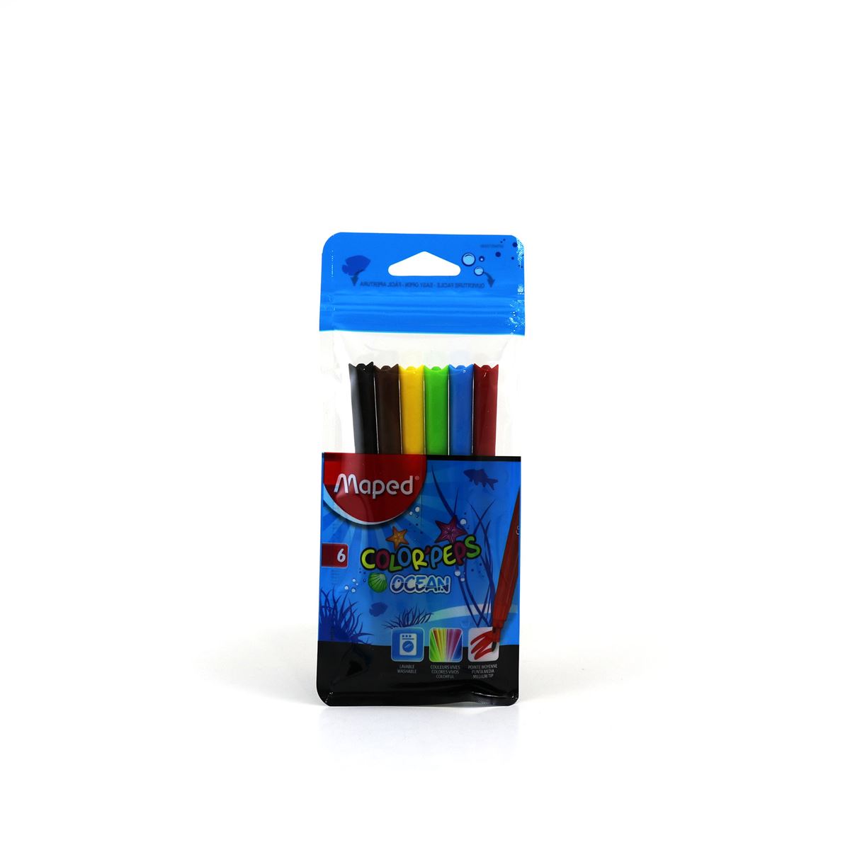 MAPED COLOR PEPS OCEAN KEÇELİ KALEM 6 RENK 845723 1