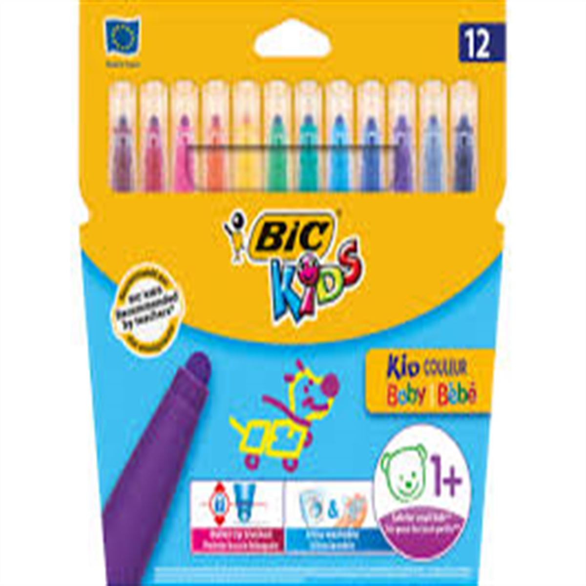 BİC KEÇELİ KALEM KİD COULEUR BABY 12 RENK 902080 1