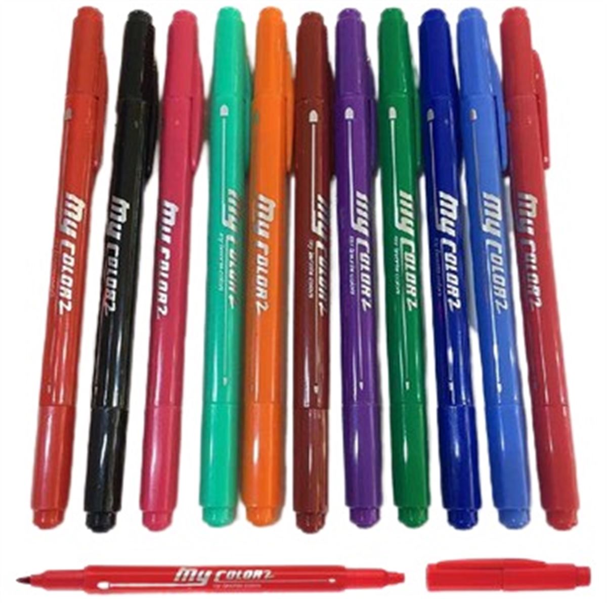 DONG-A KEÇELİ KALEM MY COLOR ÇİFT TARAFLI 576 LI STAND 210302 1