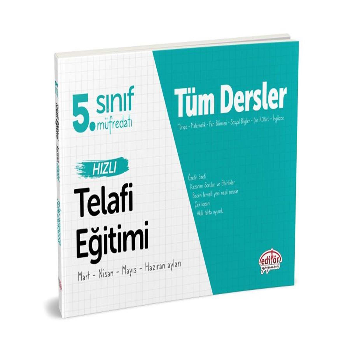 EDİTÖR KONU ANLATIMLI TÜM DERSLER HIZLI TELAFİ EĞİTİMI 5.SINIF 1