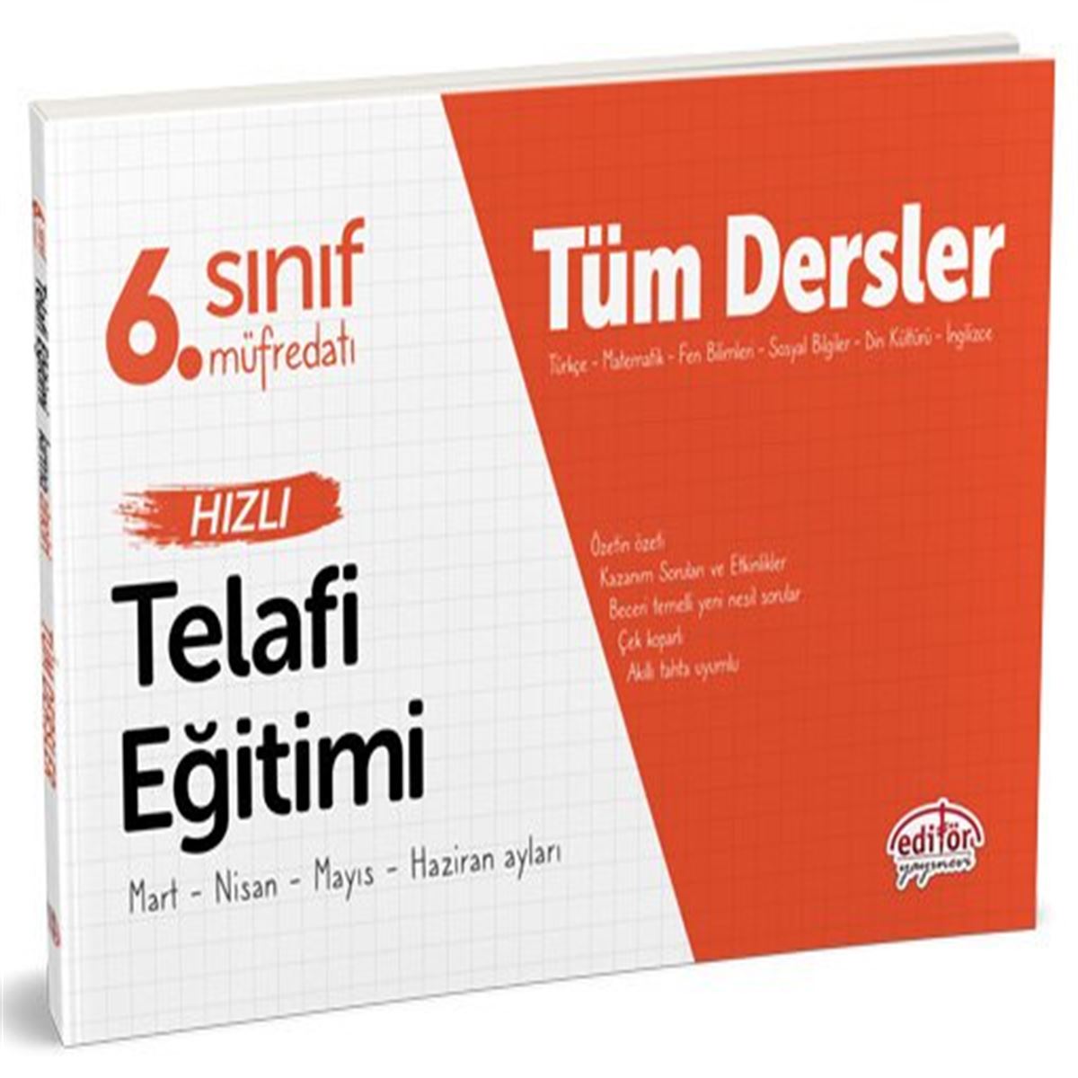 EDİTÖR KONU ANLATIMLI TÜM DERSLER HIZLI TELAFİ EĞİTİMI 6.SINIF 1