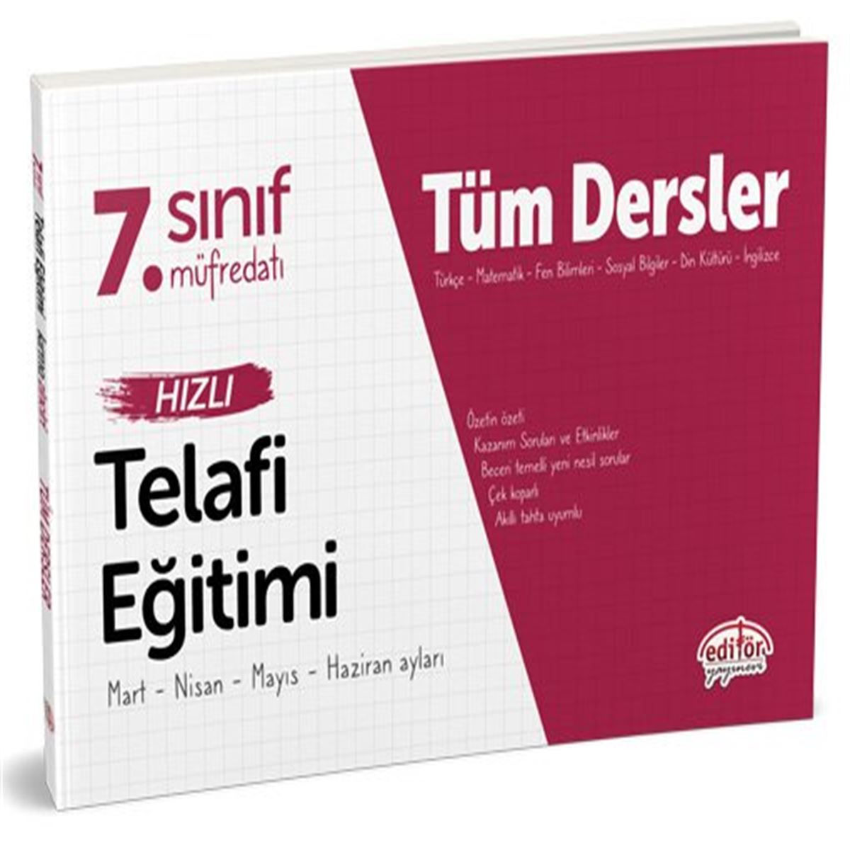 EDİTÖR KONU ANLATIMLI TÜM DERSLER HIZLI TELAFİ EĞİTİMI 7.SINIF 1