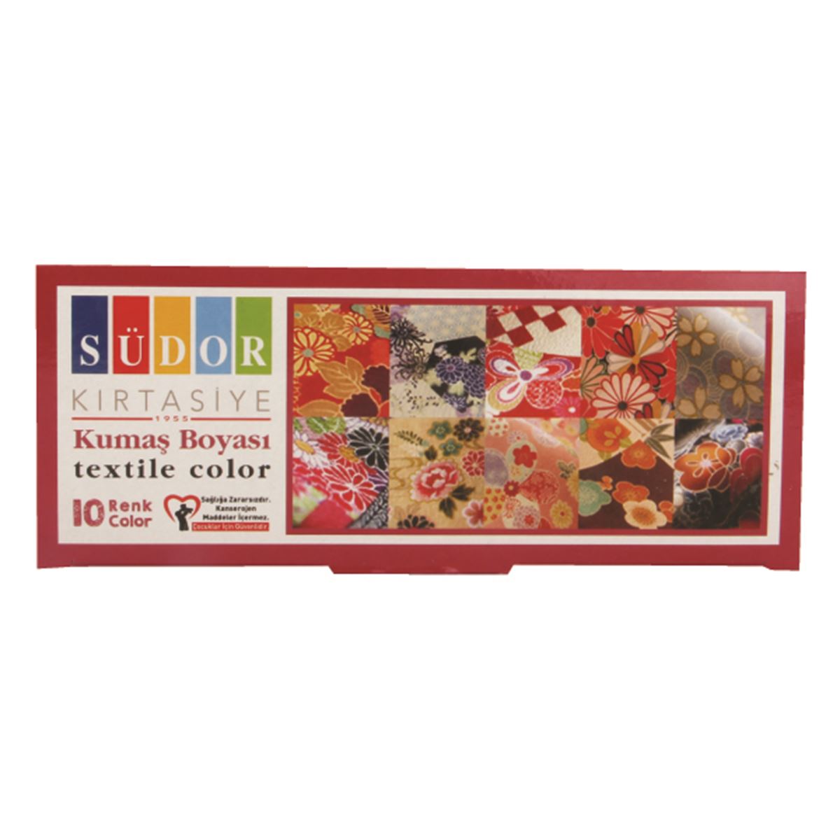 SÜDOR KUMAŞ BOYASI 25 ML ŞİŞE 10 RENK SD940 1