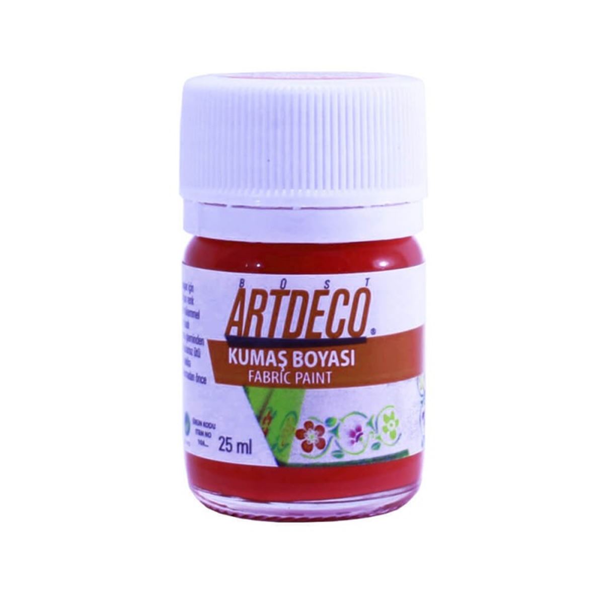 ARTDECO KUMAŞ BOYASI 25 ML KIRMIZI 12 Lİ Y-010A-105 1