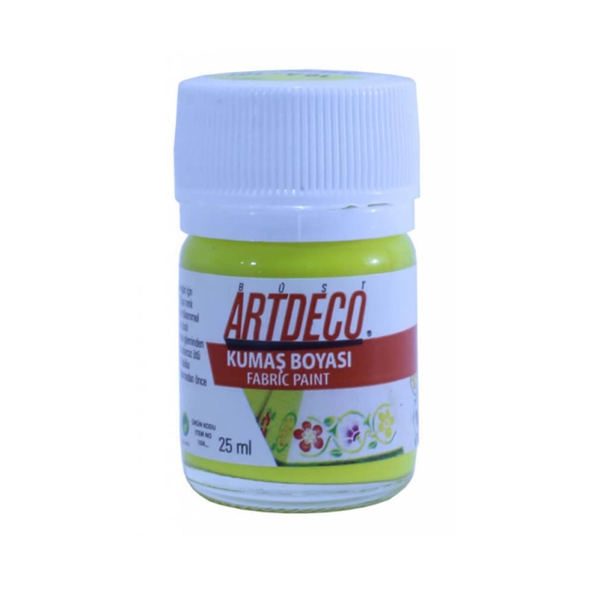ARTDECO KUMAŞ BOYASI 25 ML SARI 12 Lİ Y-010A-101 1