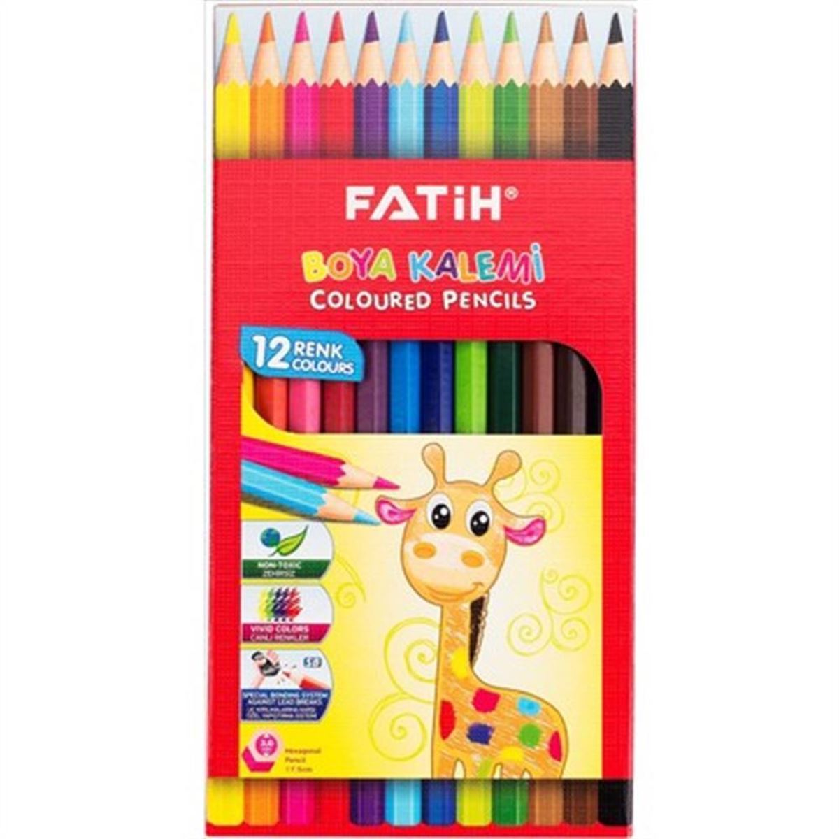 FATİH KURUBOYA 12 RENK UZUN 12 Lİ 33112 1