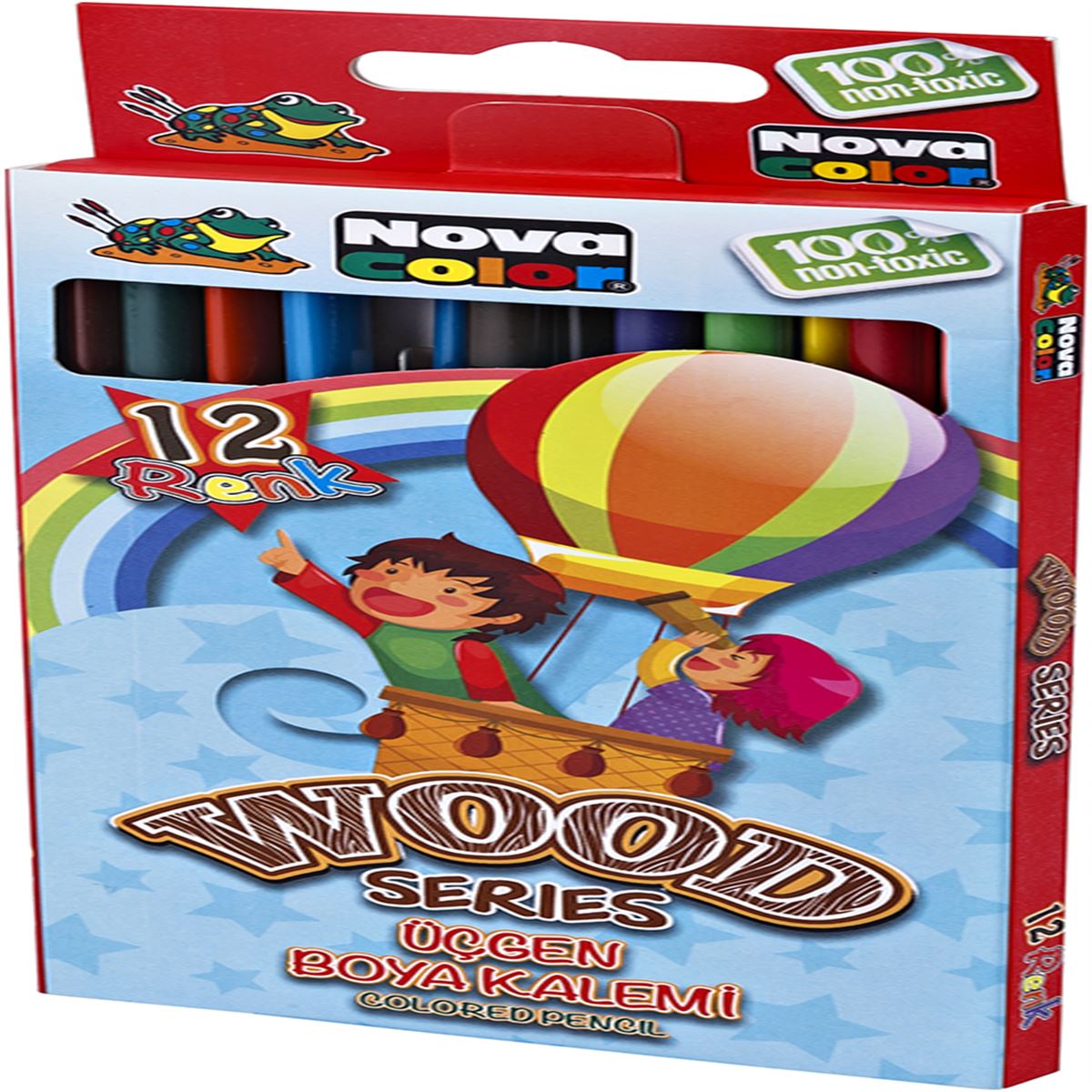 NOVA COLOR KURUBOYA NC-412 12 Lİ UZUN ÜÇGEN 1