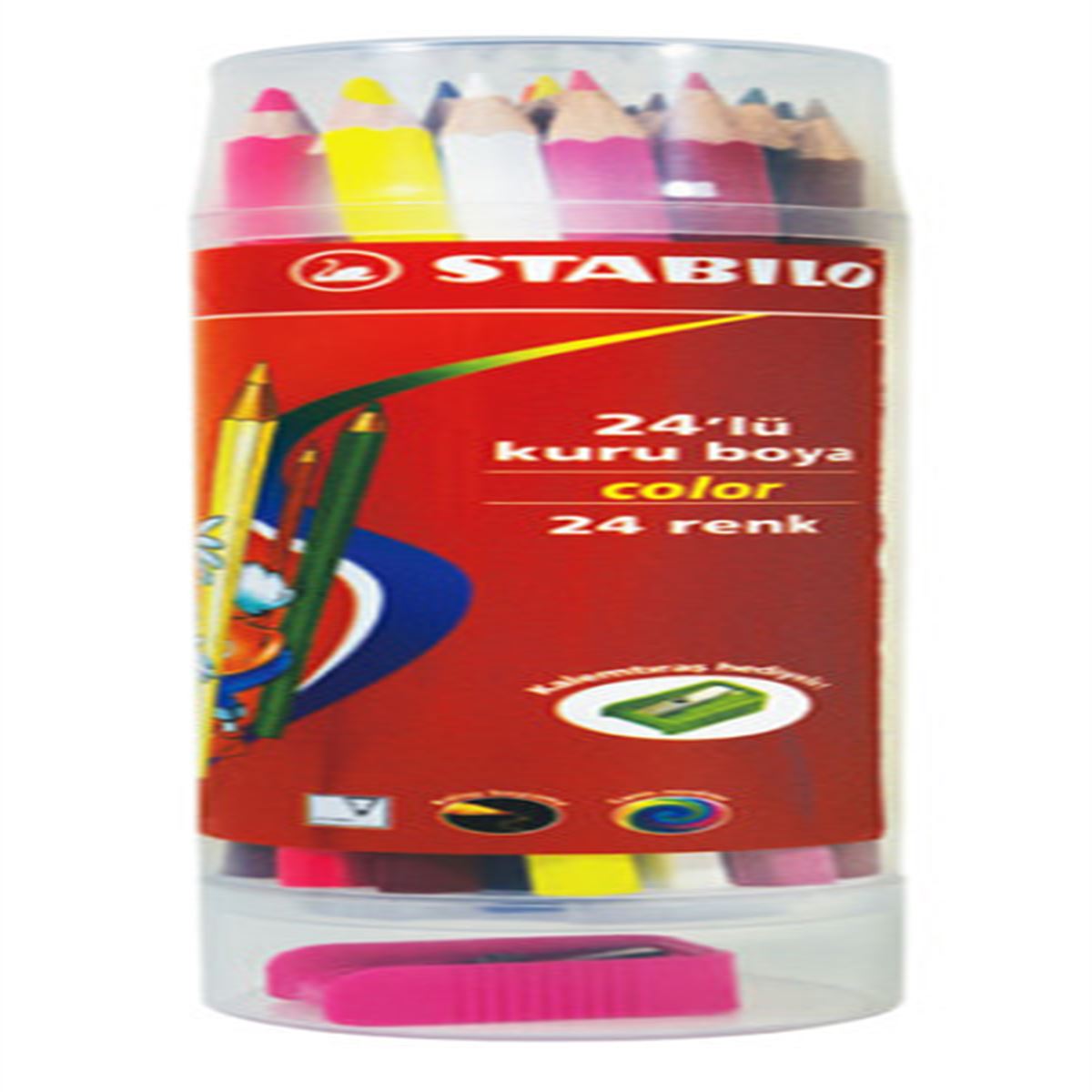STABİLO KURUBOYA COLOR 24 RENK PLASTİK TÜP 1224-77-PT 1