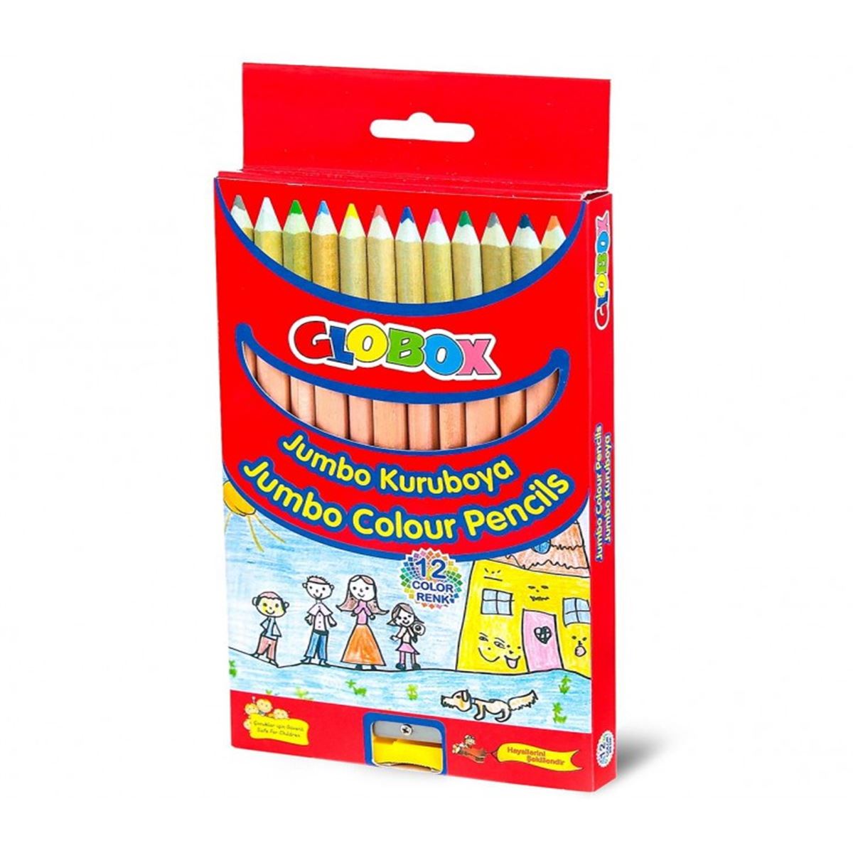 GLOBOX KURUBOYA 12 RENK JUMBO 1073 1
