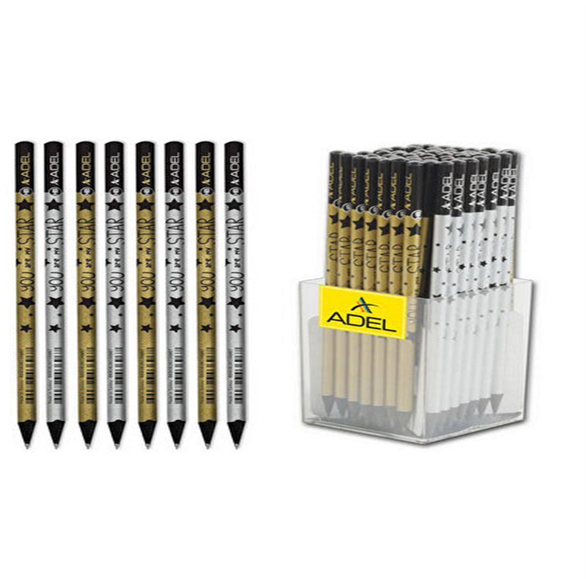 ADEL KURŞUN KALEM BLACKLİNE STAR 72 Lİ 2061130745 1
