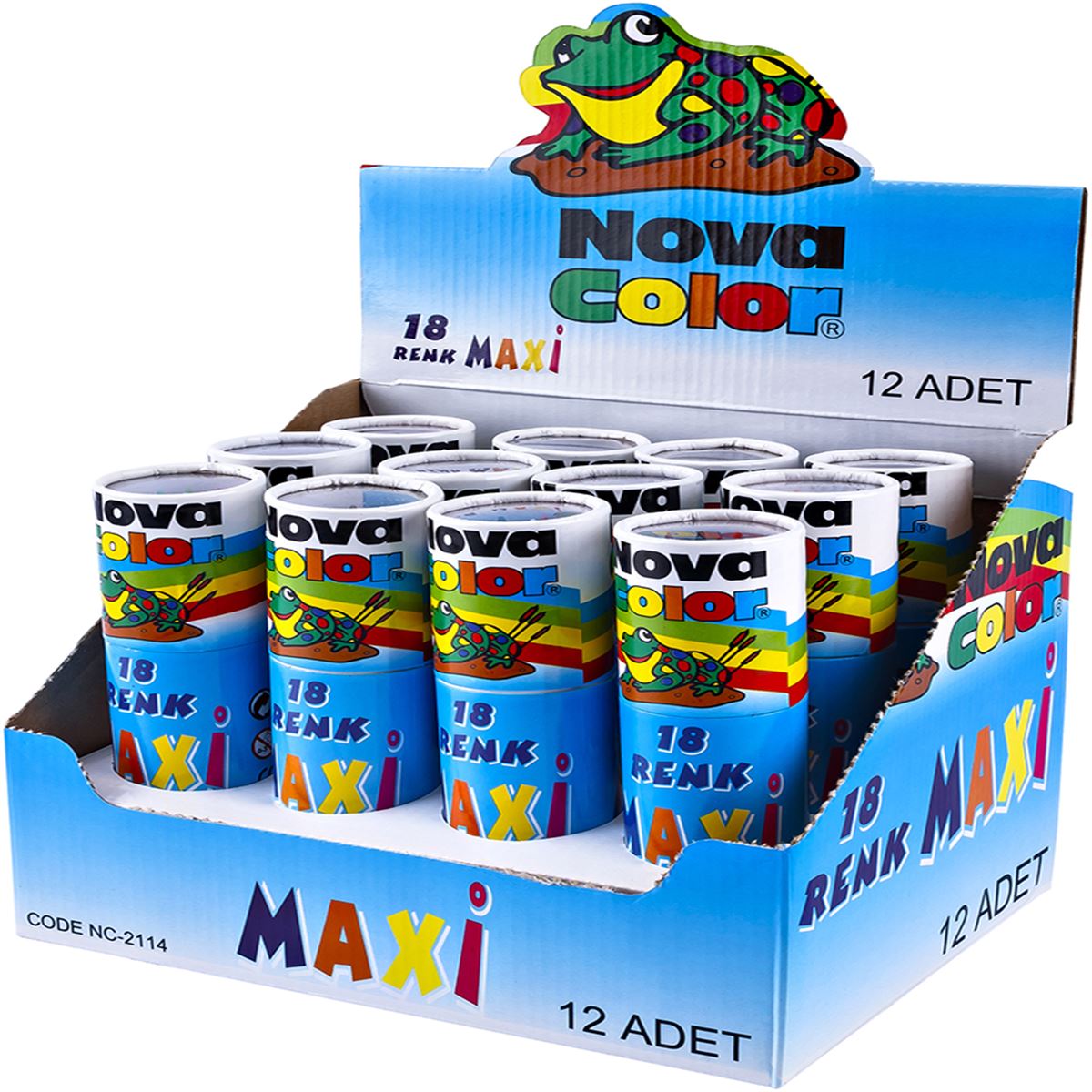 NOVA COLOR KURU PASTEL NC-2114 18 Lİ TÜP MAXI 1