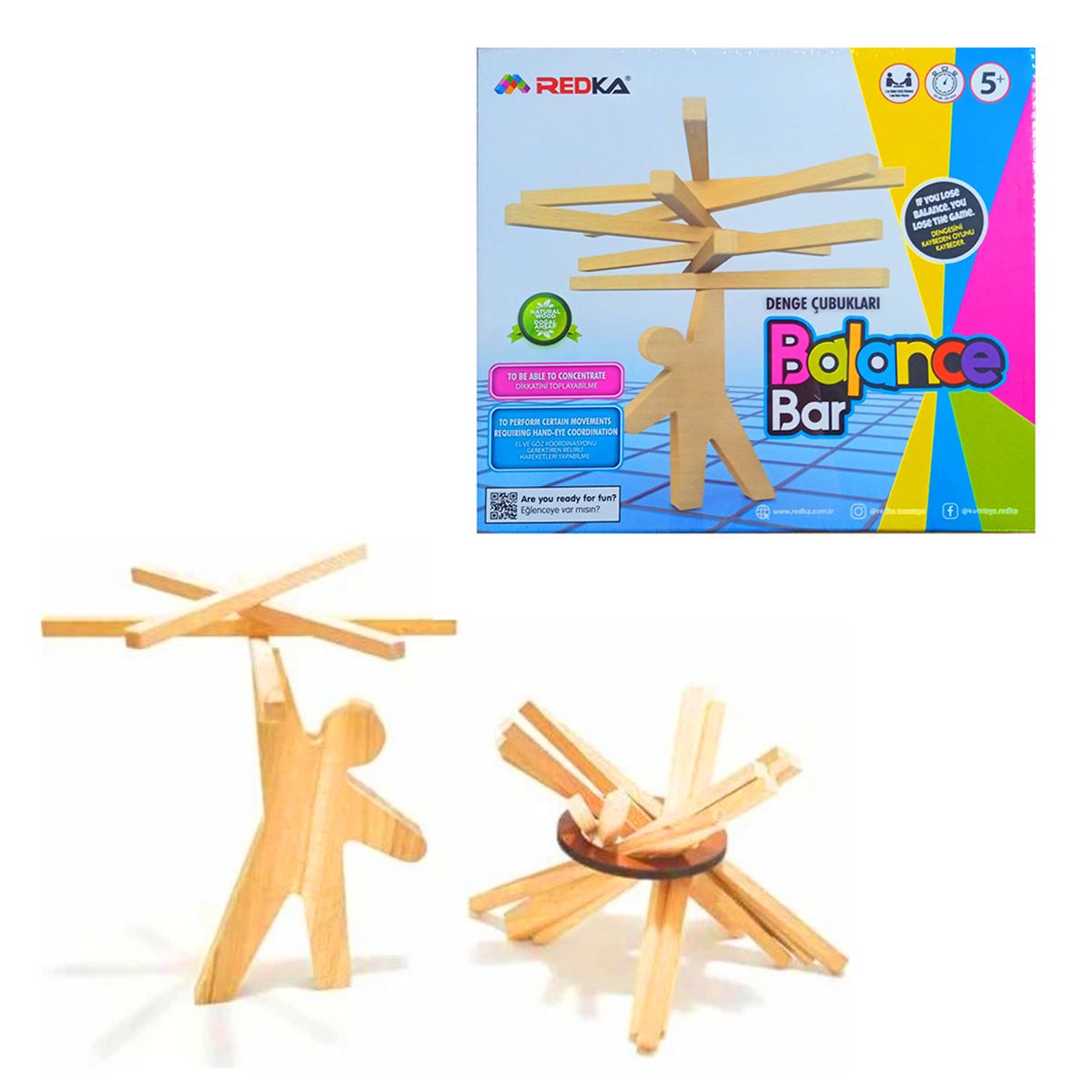 REDKA DENGE OYUNU RD5255 DENGE ÇUBUKLARI 5+ 1
