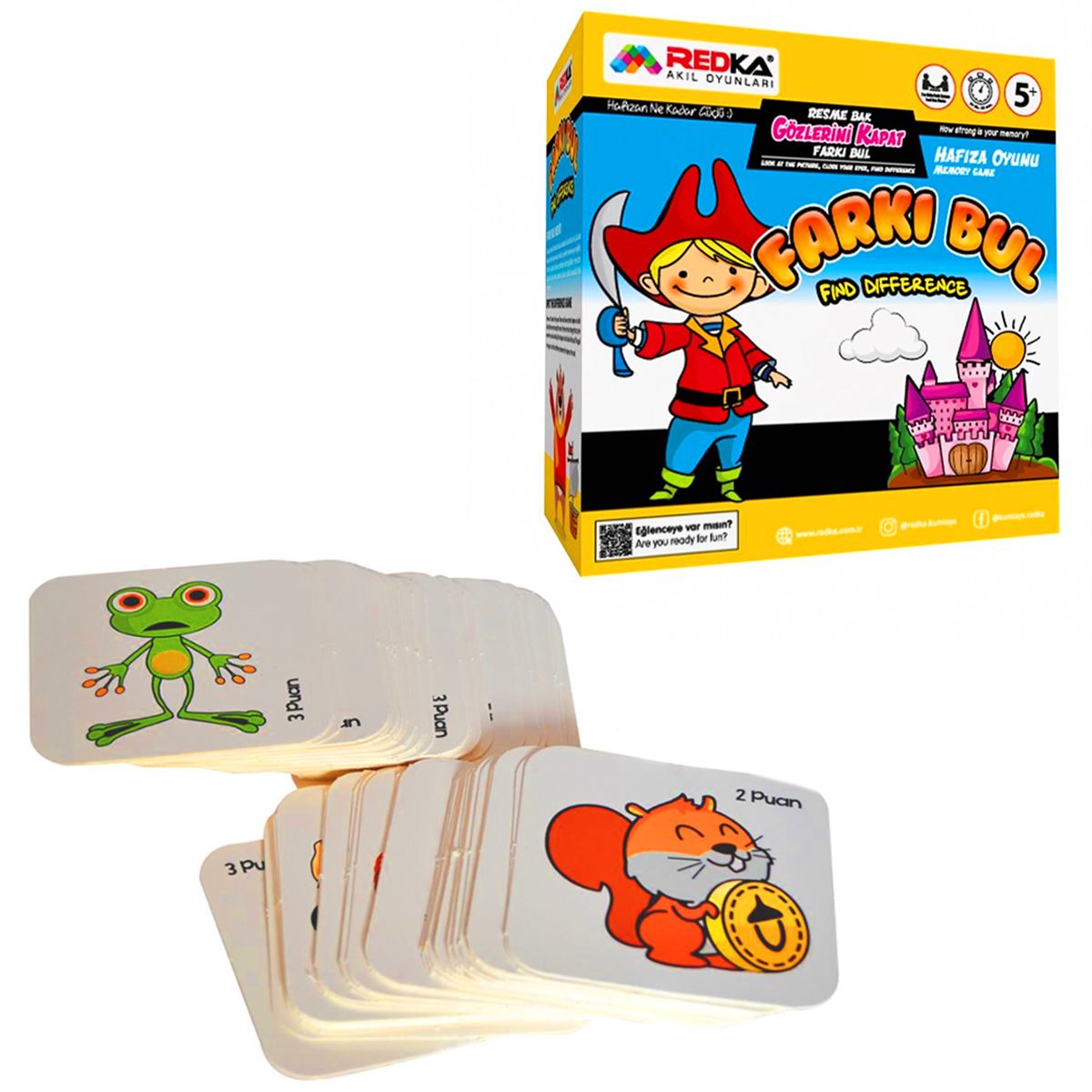 REDKA FARKI BUL RD5249 HAFIZA OYUNU 5+ 1