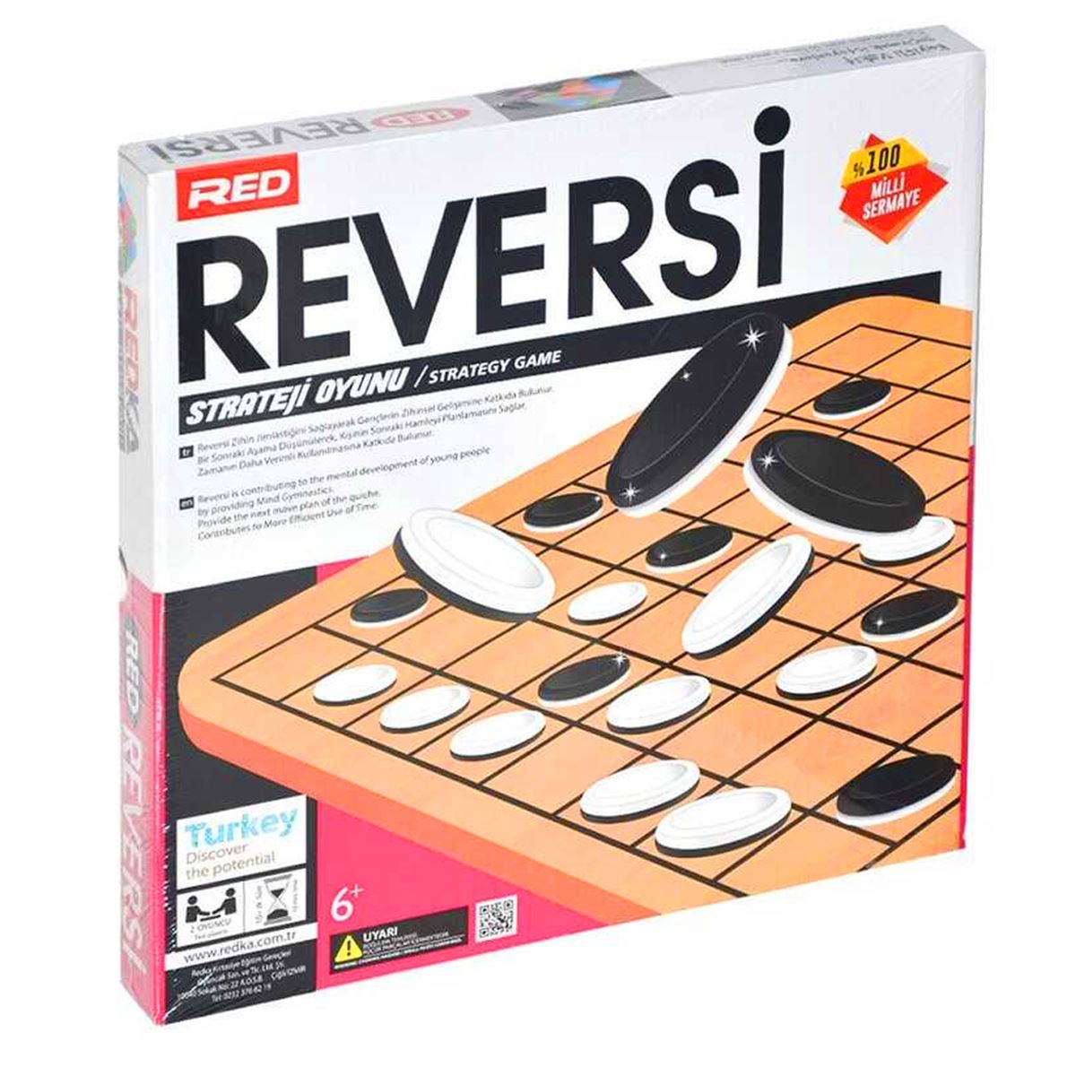 REDKA STRATEJİ OYUNU RD5128 REVERSİ AHŞAP  6+ 1