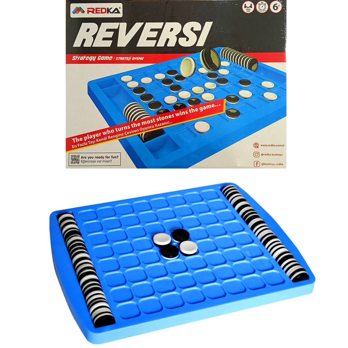 REDKA REVERSİ RD5281 STRATEJİ KUTU OYUNU PLASTİK 5+ 1