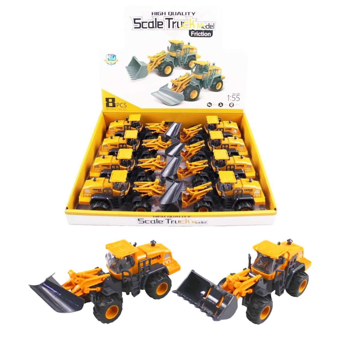 KZL SÜRTMELİ KEPÇE DOZER 706-4 KÜÇÜK 1:55 SCALE 8 Lİ 3+ 1